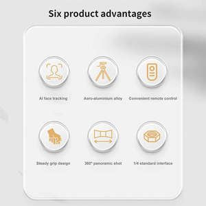 Trépied portable intelligent Q13 2026 avec suivi facial IA, perche à <span class=keywords><strong>selfie</strong></span> avec télécommande et lampes d'appoint - Product Image 2