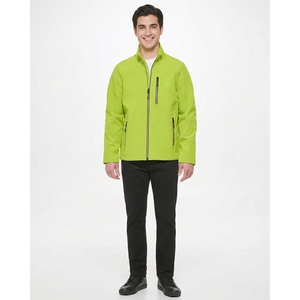 Veste Softshell avec logo personnalisé Vêtement d'extérieur de haute qualité Imperméable Coupe-vent Respirant Veste Softshell en polyester pour homme - Product Image 1