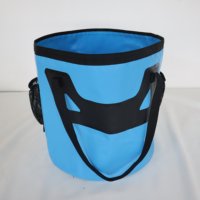 Sac seau imperméable en PVC personnalisé avec logo OEM, 20L 40L, léger, portable, pliable, pour la pêche, le camping et le lavage de voiture