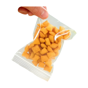 Bolsas de plástico transparentes con cierre de cremallera de PE, fábrica autosellante OEM, embalaje lateral rojo de Vietnam, Material PET AL, suministro mayorista personalizado - Product Image 1