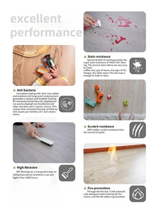 Suelo de vinilo directo de fábrica Suelo de <span class=keywords><strong>SPC</strong></span> entrelazado Piezas de clic Suelo de plástico de PVC de vinilo interior - Product Image 4