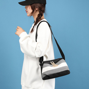 Bolso de lona al por mayor, bandolera, bolso mensajero, bolso de ocio para mujer, bolso de lona sencillo y literario, mochila de un solo hombro - Product Image 4