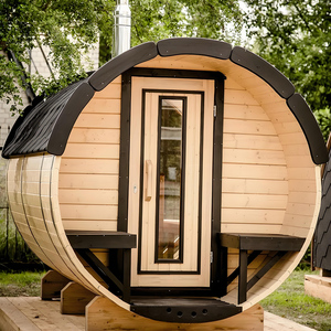Facile installazione 4-6 persona finestre panoramiche barilotto all'aperto vapore <span class=keywords><strong>Spa</strong></span> vasche per <span class=keywords><strong>Sauna</strong></span> camere - Product Image 1