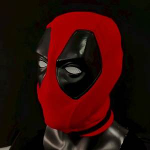 Máscara de <span class=keywords><strong>Superhéroe</strong></span> Wade Wilson para Cosplay, Casco <span class=keywords><strong>Rojo</strong></span> de Punto Transpirable de Deadpool para Halloween, Comic-Con, Festivales y Toda Ocasión - Product Image 1