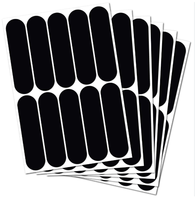 Vinilo Adhesivo Reflectante Personalizado con Logotipo para Cascos de Motocicletas y Automóviles, Cinta Reflectante Negra Retro