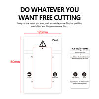 Lámina Protectora de Superficie de TPU de Alto Rendimiento de 4 Capas, 120*180mm, Material Auto-Reparable para Taller de Reparación de Teléfonos y Plotter
