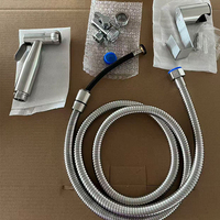 Ensemble de bidet portable en acier inoxydable pour la maison, avec robinet, tuyau de pulvérisation et raccord, pour hôtel, usage domestique, lavage des cheveux, lavabo