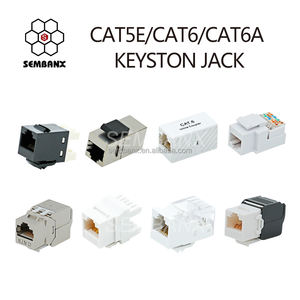 Acoplador en línea Cat6 RJ45 8p8c acoplador directo cat6a CAT5e Cat6 Keystone - Product Image 6