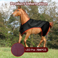 Fabricant de couvertures de thérapie infrarouge sans fil pour chevaux, avec 704 LED 660nm 850nm pour la thérapie par la lumière rouge sur tout le corps et la récupération équine