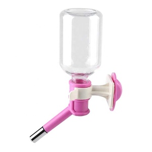 Dispensador de perrera para mascotas, <span class=keywords><strong>bebedero</strong></span> para jaula de alambre, alimentador, sin goteo, dispensador de agua para perros - Product Image 1