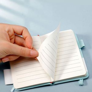 Portable Mini Pocket Notebook A6/A7 200 Pages 100gsm Small <b>Work</b> Meeting Record Memo Journal 100 Sheets With Pen Daily Write - Product Image 4
