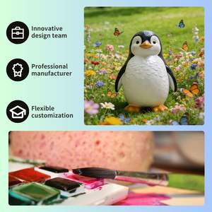 Escultura de Pingüino de Fibra de Vidrio de Tamaño Real para Jardín, Moderna, Ecológica, al Mejor <span class=keywords><strong>Precio</strong></span>, para Decoración del Hogar - Product Image 2