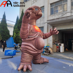 Modelo Inflable Gigante de Extraterrestre <span class=keywords><strong>ET</strong></span> con Corazón Luminoso LED, Personaje de Película para Publicidad, Eventos y Decoración de Parques - Product Image 3