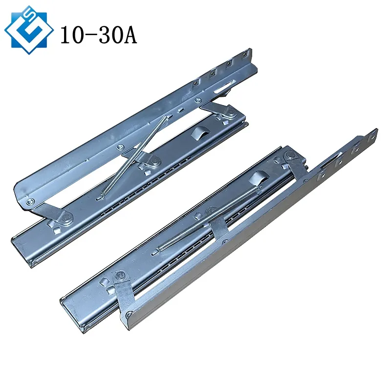 manufacturers hardware Heavy Duty Locking Automatic Lift Table Slide Telescopic folding dining table Bracket rail