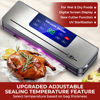 envasadora al vacio selladora al vacio de alimentos 75kPa 50W 30cm pantalla tactil impermeable cortador integrado