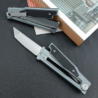 Couteau de poche tactique EDC de style EXO-M, lame en acier D2, vente en gros, couteau pliant pour le camping, la randonnée et la survie en plein air