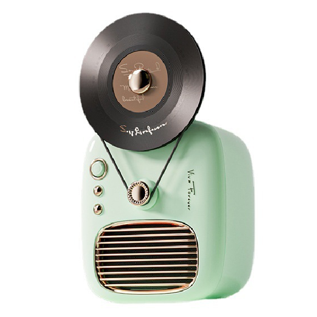 Retro Turntable Blue Tooth Speaker Record Sound System Audio Wireless Speakers CD Vinyl Player