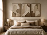 Peinture à l'huile abstraite moderne marron texturée 3D faite à la main sur mesure pour la décoration murale de la maison, idéale pour un salon élégant