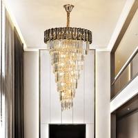 Décoration d'intérieur moderne Salle à manger Salon Hôtel Lampe suspendue en cristal à LED