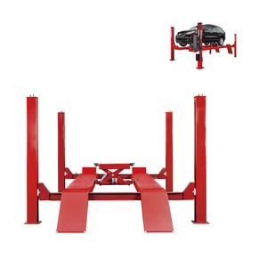 Lève-<span class=keywords><strong>voiture</strong></span> XIANXING à 4 poteaux pour petites voitures, grands SUV et camions, capacité de 4000 kg, entraînement hydraulique, hauteur de levage de 1700 mm, déverrouillage manuel - Product Image 1