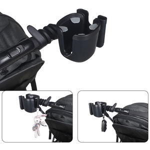 Portavasos antideslizante para cochecito, accesorio <span class=keywords><strong>Universal</strong></span> ajustable para cuello de cisne, soporte para teléfono móvil, soporte para <span class=keywords><strong>carrito</strong></span> de cochecito de bebé - Product Image 3