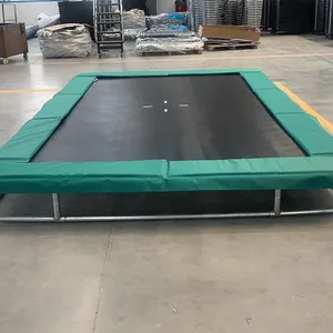 Hete Verkoop Rechthoekige Trampoline In De Grond