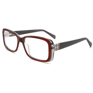 Gran oferta, gafas cuadradas para hombre y mujer, gafas para hombre, monturas ópticas de acetato para hombre - Product Image 1