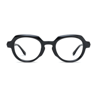 Montures de lunettes optiques rondes Panto en acétate, légères, à monture complète, pour lunettes de prescription quotidiennes, OEM ODM