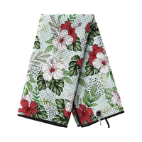 Serviette de golf personnalisée pour adultes en microfibre imprimée, motif floral amusant, séchage rapide, serviette de sport rectangulaire