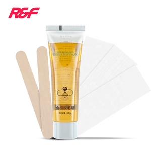 Kit d'épilation à la cire à sucre, spatules parfaites pour la première fois, avec papier et bois jaune 18x5x5cm, 3 ans - Product Image 2