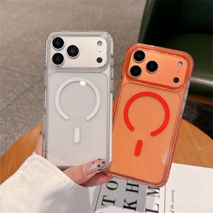 Funda Magnética Transparente para iPhone 17 Pro Max, Antigolpes, de TPU y PU, con Esquinas Reforzadas - Product Image 2