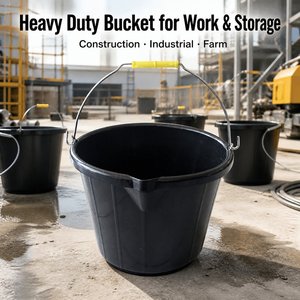 Bac de mélange pour ciment en plastique robuste, cuve à mortier pour chantier de construction, bac en caoutchouc flexible renforcé, vente en gros - Product Image 3