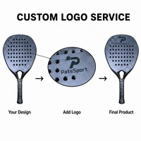 Personnalisation d'Usine Raquette de Padel Légère en Fibre de Carbone 18K avec EVA 15-17, Forme Diamant