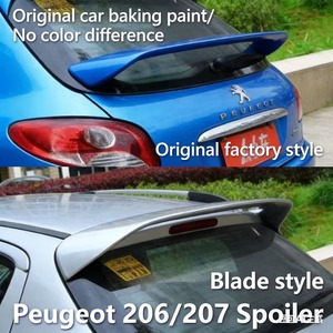 Aileron de toit style usine pour <span class=keywords><strong>Peugeot</strong></span> 206/<span class=keywords><strong>207</strong></span> Hatchback, accessoire de modification haute performance - Product Image 1