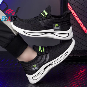 Casual for Men Sneakers Customized Chaussures Homme Sport Fly Knitting Black <b>PVC</b> Sport Shoes Male OEM \ ODM Service <b>Top</b> Level - Product Image 4