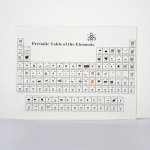 Tableau périodique des éléments en acrylique avec éléments réels intégrés, cadeau pour l'éducation et la décoration en chimie - Product Image 1