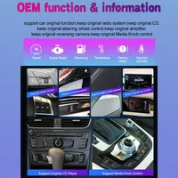 Lecteur multimédia automobile 12,3 pouces pour Audi Q5 2009-2016 GPS Navi Apple CarPlay Android Auto Mirror Link Carte 3D Écran tactile DSP Stéréo