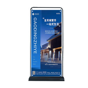 Support d'affichage personnalisé à prix d'usine, pour l'intérieur et l'extérieur, avec un design personnalisé, un support de bannière déroulante avec une affiche d'informations commerciales - Product Image 3