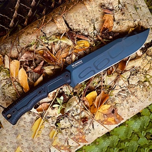 Couteau de survie tactique personnalisable OEM de qualité DIY, manche en bois, lame droite en acier inoxydable, pour la chasse - Product Image 5