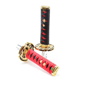 Poignée de levier de vitesses de voiture de style rétro JDM Samurai <span class=keywords><strong>Katana</strong></span> avec décoration dorée - Product Image 4