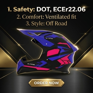DOT ECE, nuevo estilo, casco de motocicleta todoterreno, cara completa, ABS, Cross Country Casque, <span class=keywords><strong>Cascos</strong></span> ParaMoto, casco de choque, venta al por mayor de fábrica - Product Image 1