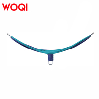 Hamac de camping portable WOQI en nylon léger, 2 places, accessoires de randonnée et de voyage, design pliable ultra-léger