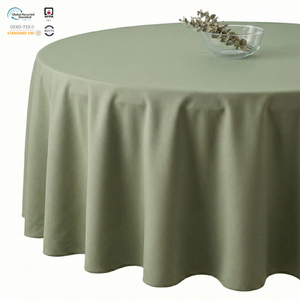 ผ้าปูโต๊ะรับประทานอาหารสำหรับร้านอาหาร ผลิตจากโพลีเอสเตอร์คุณภาพสูง เป็นมิตรต่อสิ่งแวดล้อม ทนทาน กันน้ำ ซักได้ ให้สัมผัสเหมือนผ้าฝ้าย - Product Image 1