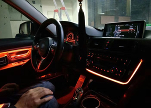 Bande lumineuse de <span class=keywords><strong>porte</strong></span> de voiture, 5m, led RGB, avec application, éclairage d'ambiance, contrôle de la musique - Product Image 6