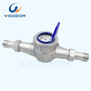 SS304 đa máy bay phản lực đồng hồ nước lạnh với đầu ra xung cho nhà máy Đường - Product Image 2