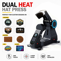 Presse à chaud pour casquettes entièrement automatique à double chauffage