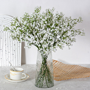Vente directe usine – Bouquet de mariage en caoutchouc souple, fleurs artificielles réalistes, imitation gypsophile blanc, mixtes - Product Image 1