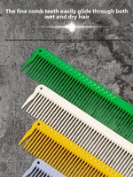Peigne de coiffure professionnel Eagle Castle JRL avec manche en bambou, design à dents larges pour la coupe de cheveux mi-courts pour femmes