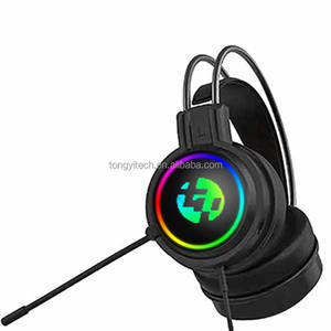 <span class=keywords><strong>Casque</strong></span> de jeu filaire professionnel avec microphone, connecteurs 3,5 mm/USB, avec éclairage RVB, suppression du bruit, <span class=keywords><strong>casque</strong></span> supra-auriculaire pour jeux - Product Image 1