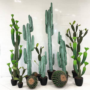 Plantas Tropicales Artificiales, Suculentas, Decoración Interior y Exterior, Cactus Artificial Grande - Product Image 2